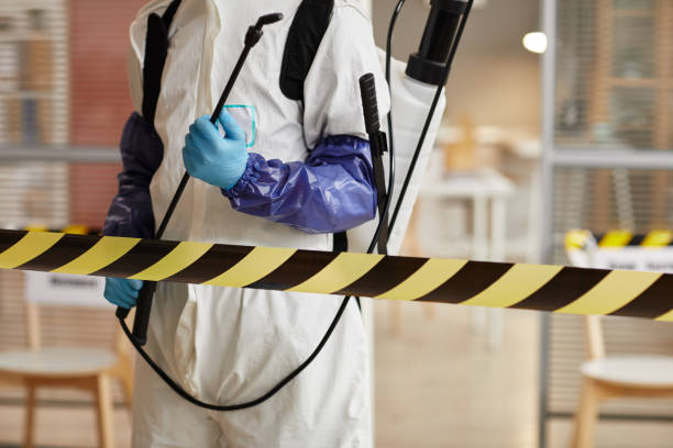 Professional Biohazard Cleanup technician working in West Ossipee, NH